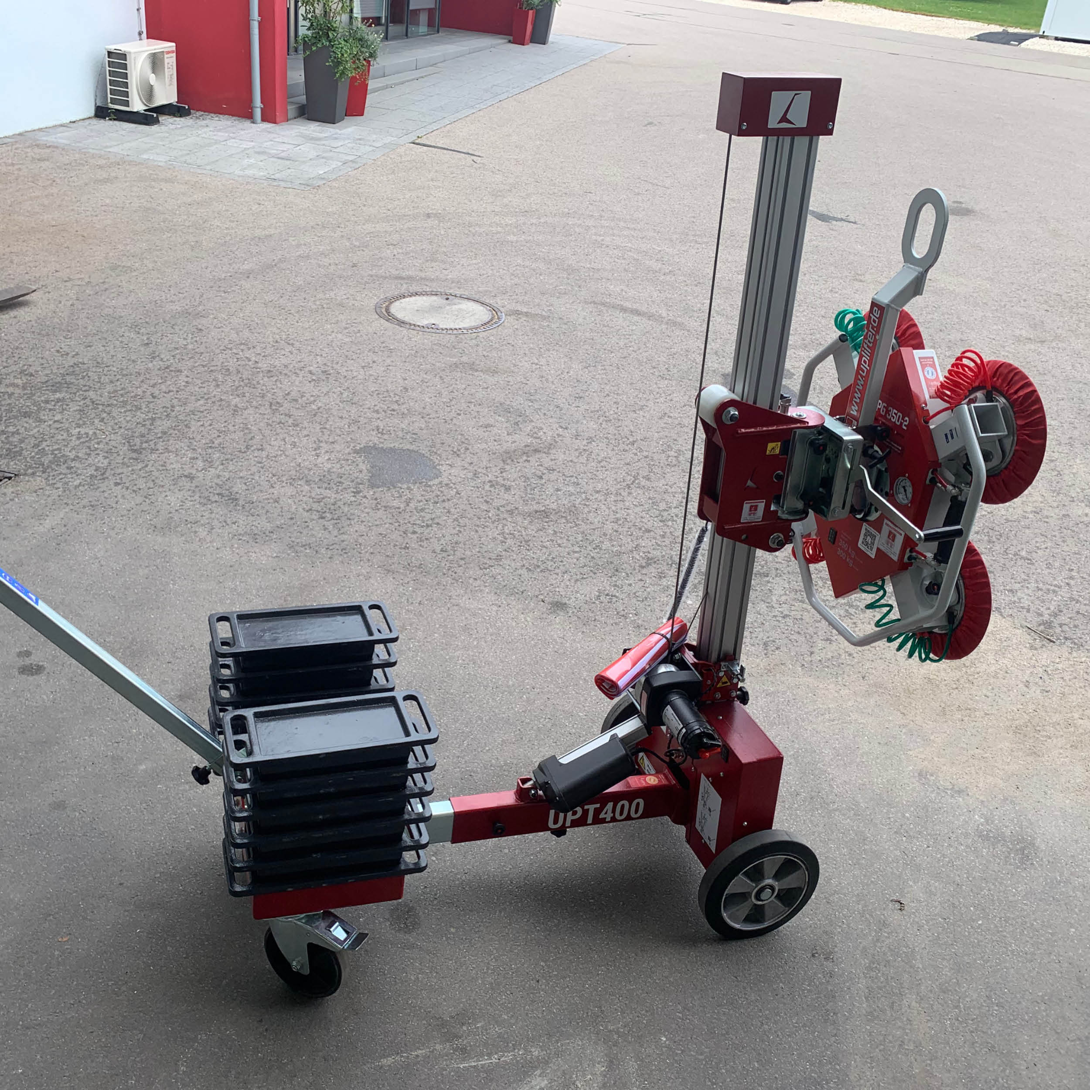 CHARIOT DE POSE DE VITRAGE UPT350  