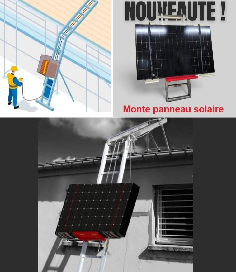 MONTE MATÉRIAUX POUR PANNEAUX PHOTOVOLTAÏQUES  