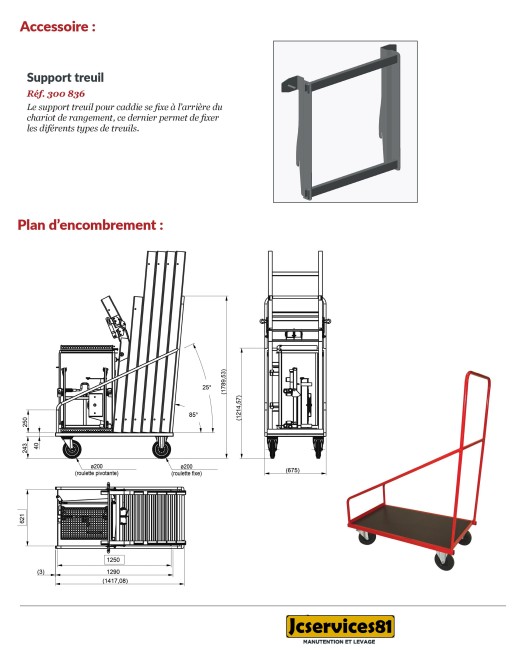 MONTE-MATÉRIAUX EMBOITABLE TOUTLEV 250 