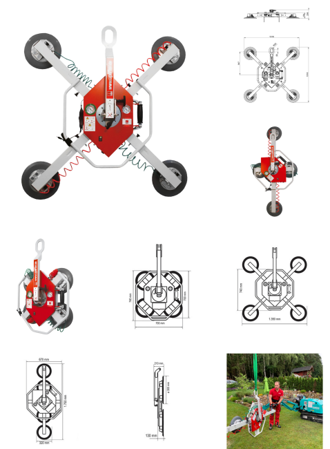 PALONNIER A VENTOUSE UPLIFTER UPG350 