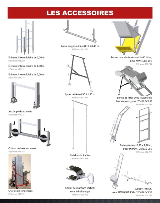 MONTE-MATÉRIAUX EMBOITABLE MINITOUT 150  