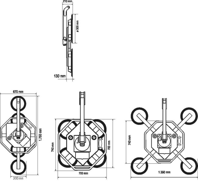 PALONNIER A VENTOUSE UPLIFTER UPG350 