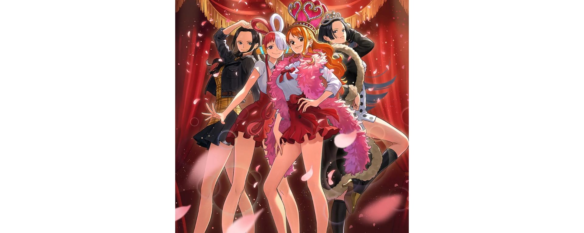 Illustration officielle des héroïnes de One Piece pour l’Extra Booster EB-03 Heroines Edition