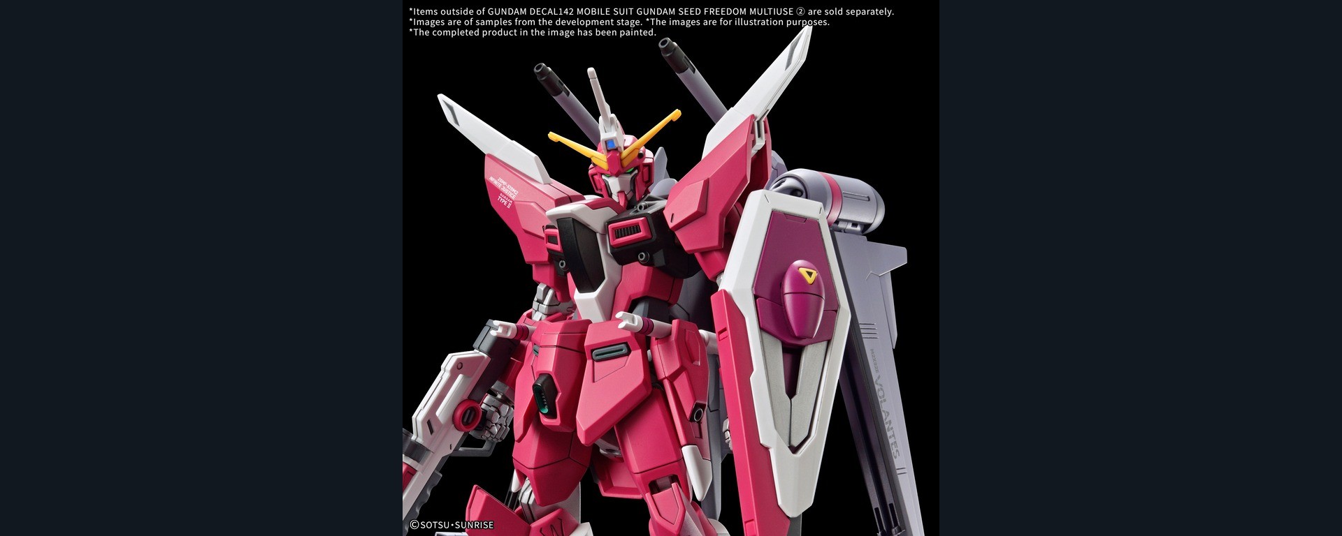 Maquette Gundam avec marquages, visuel de démonstration GUNDAM DECAL142