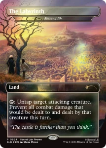 Carte promotionnelle Maze of Ith en foil, appelée The Labyrinth dans l’annonce Secret Lair