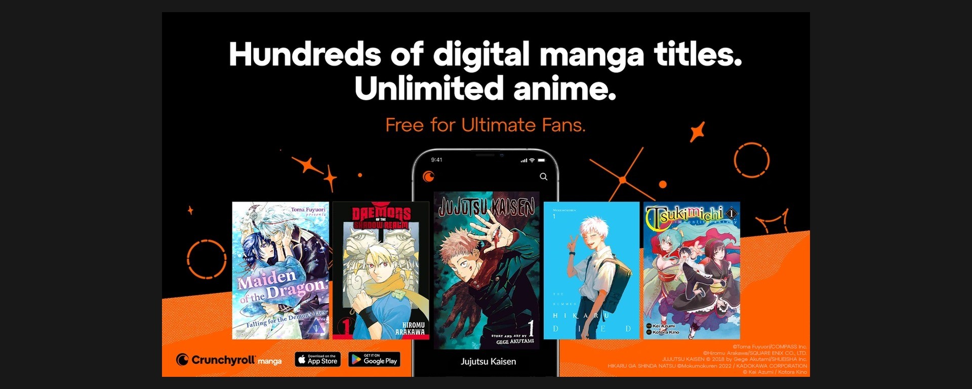 Visuel promotionnel officiel de lancement de Crunchyroll Manga en 2025