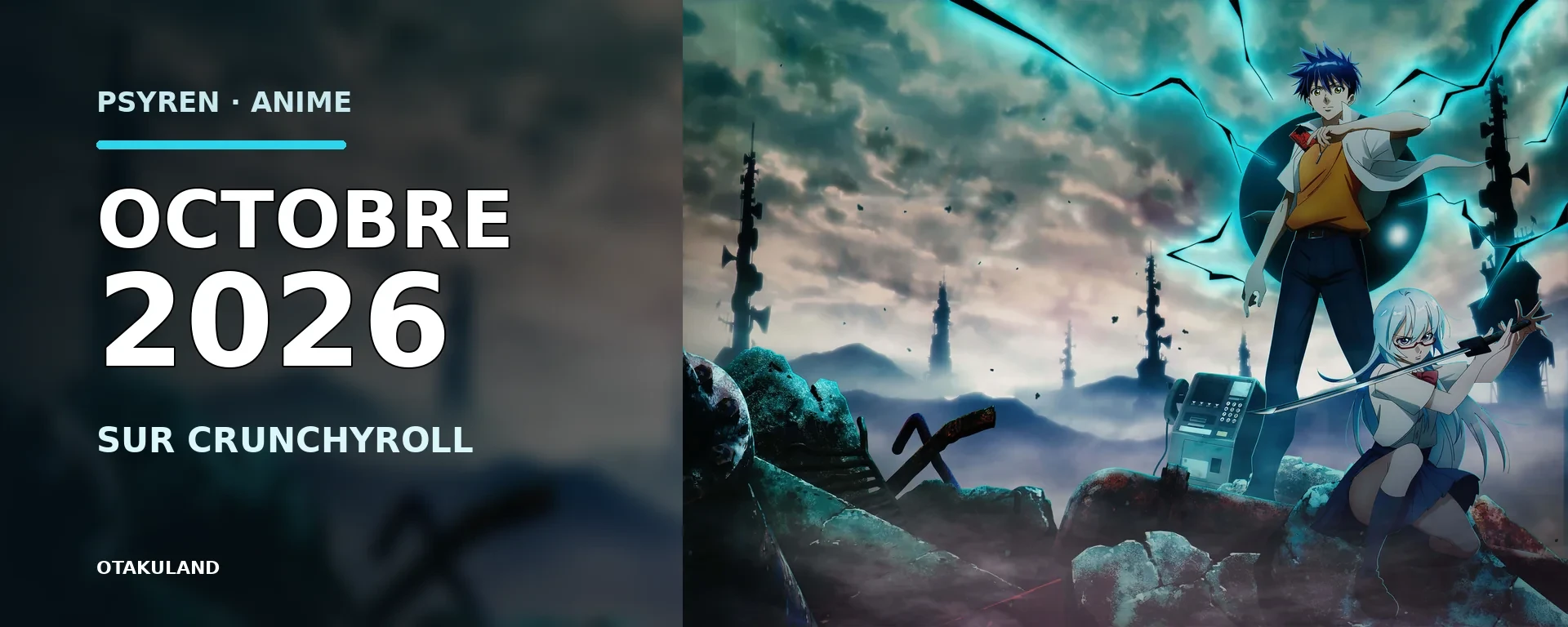 Anime PSYREN annoncé pour octobre 2026 sur Crunchyroll