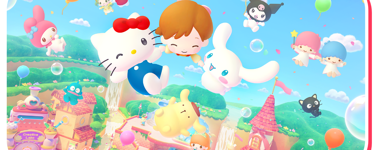 Illustration officielle du jeu Hello Kitty Party Land