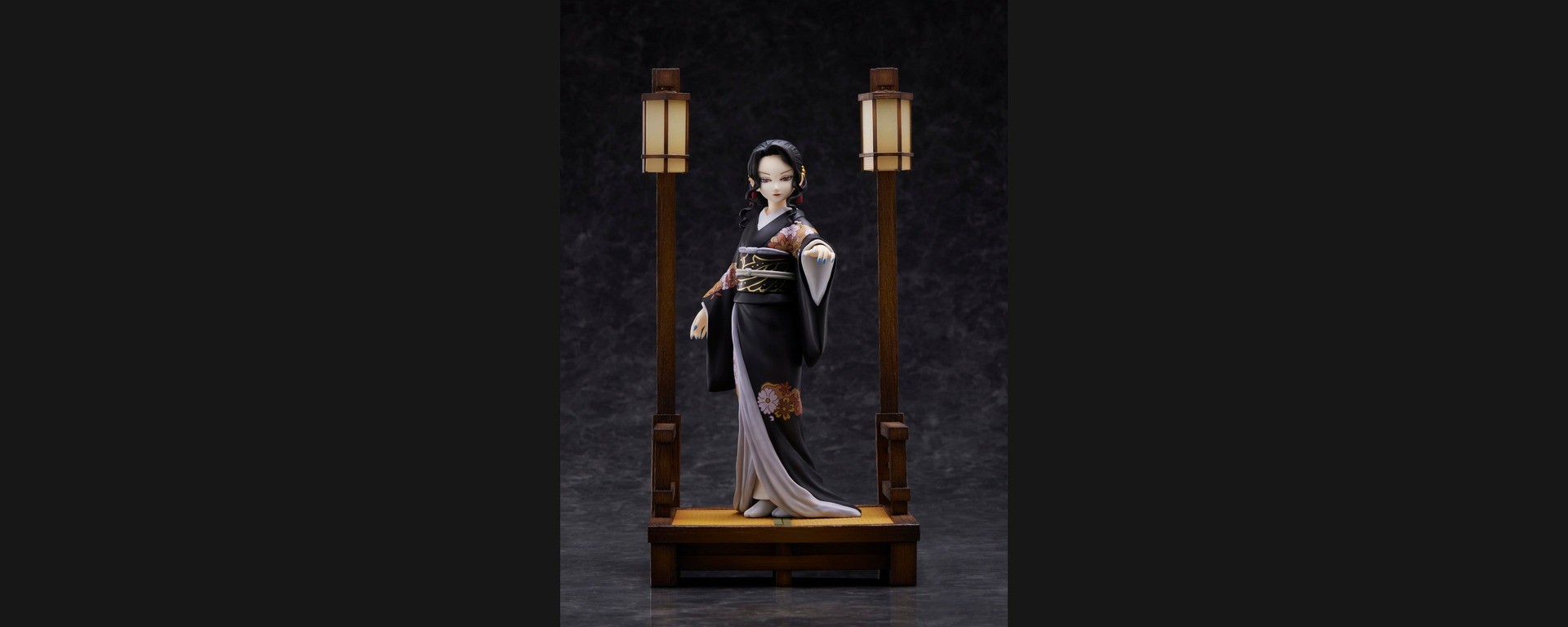 Muzan Kibutsuji Geiko Form Ver. de Demon Slayer, figurine officielle S-FIRE sur fond sombre