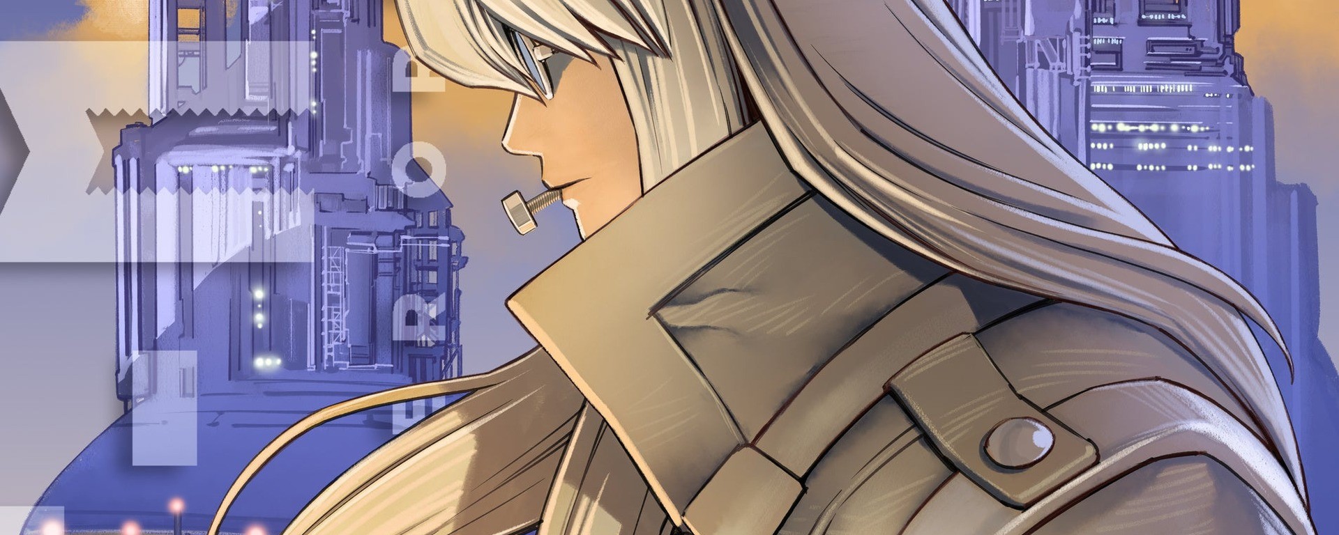 EAT-MAN The Over Order : Bolt de profil devant une ville futuriste, seconde image teaser révélée au NYCC