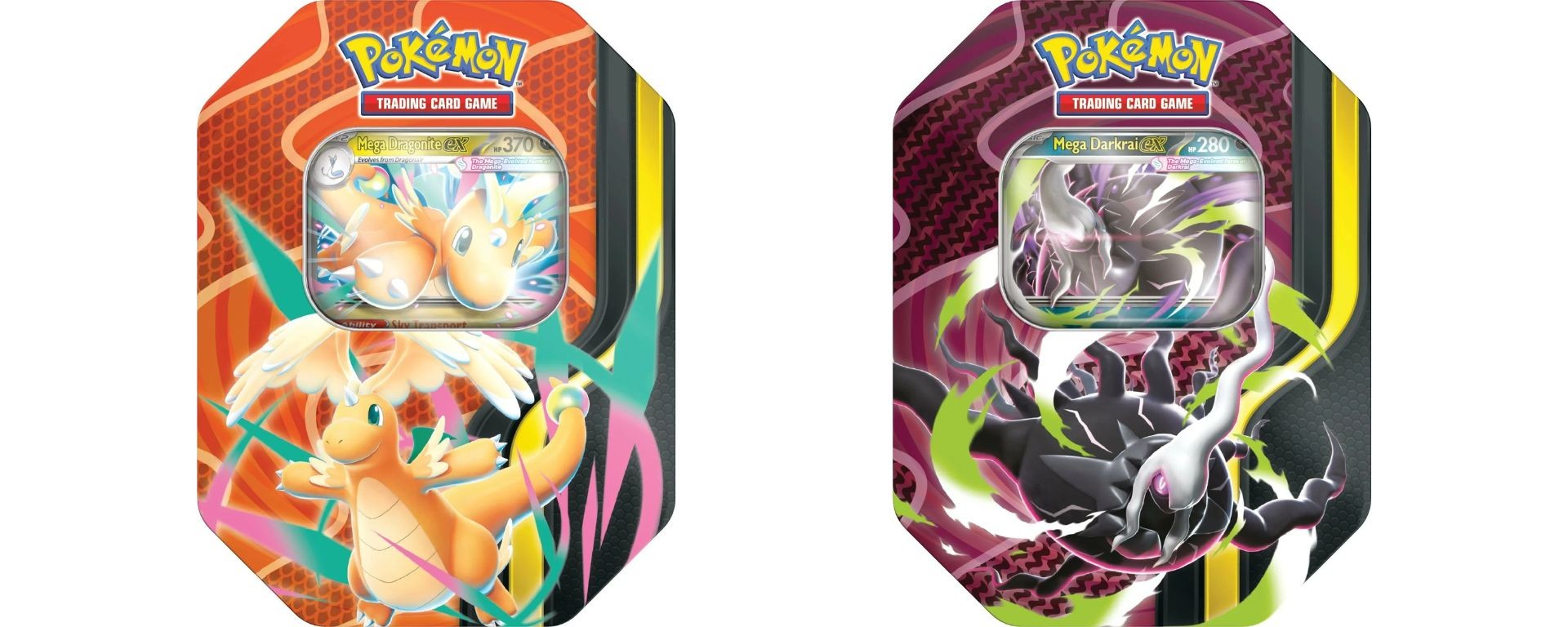 Pokébox Mega Forces Pokémon JCC Méga-Dracolosse-ex et Méga-Darkrai-ex