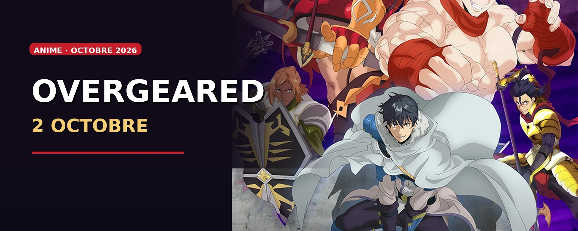Overgeared anime – date du 2 octobre 2026