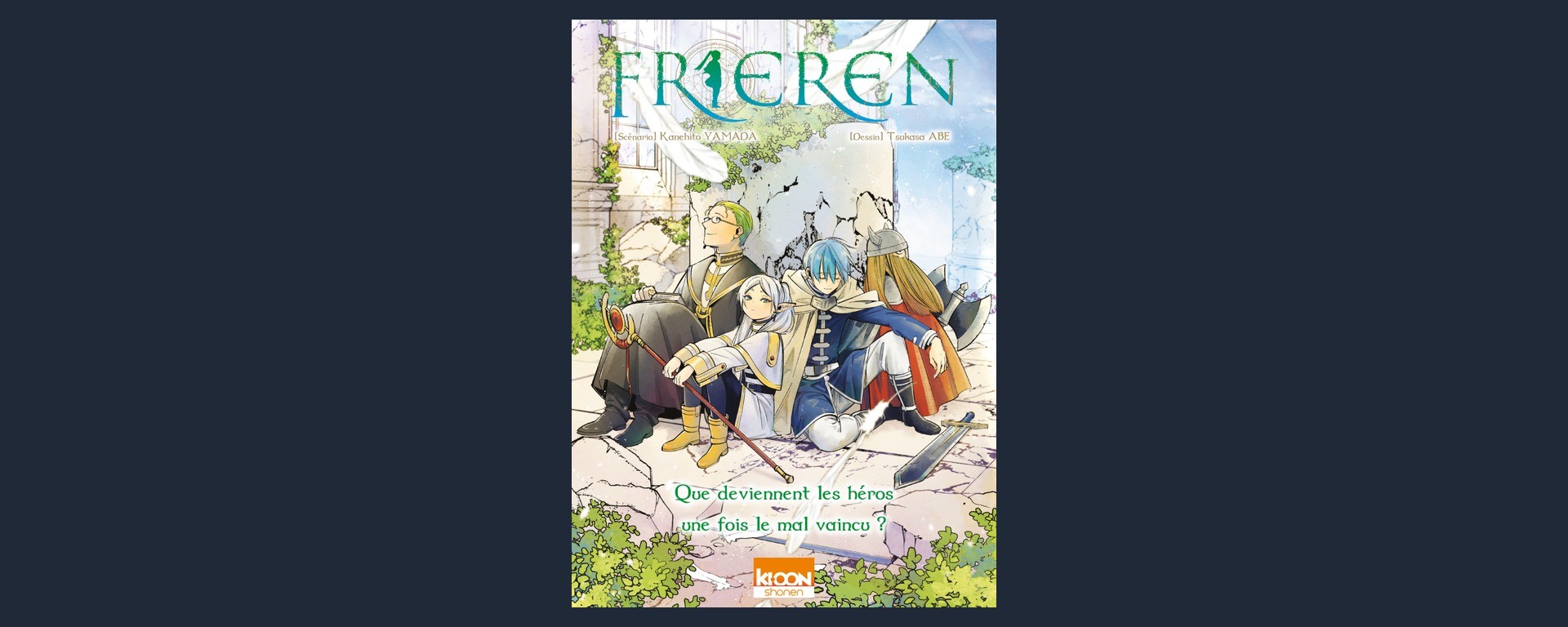Couverture française de Frieren tome 1, édition simple Ki-oon