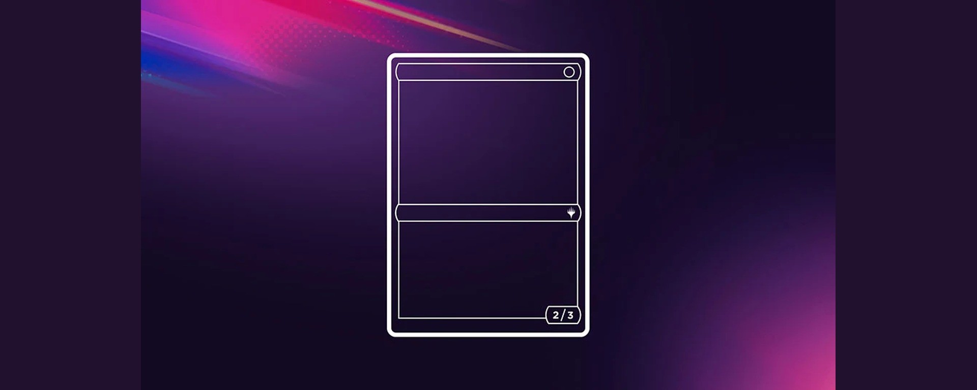 Schéma de carte Magic : cadre et zones de lecture