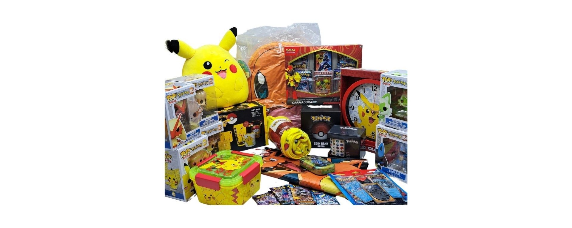 Box mystère Pokémon avec figurines officielles, goodies et objets de collection sous licence