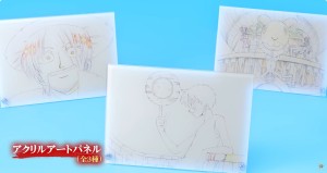 Panneau d'art acrylique montre dans le trailer officiel Animation Works We Are!
