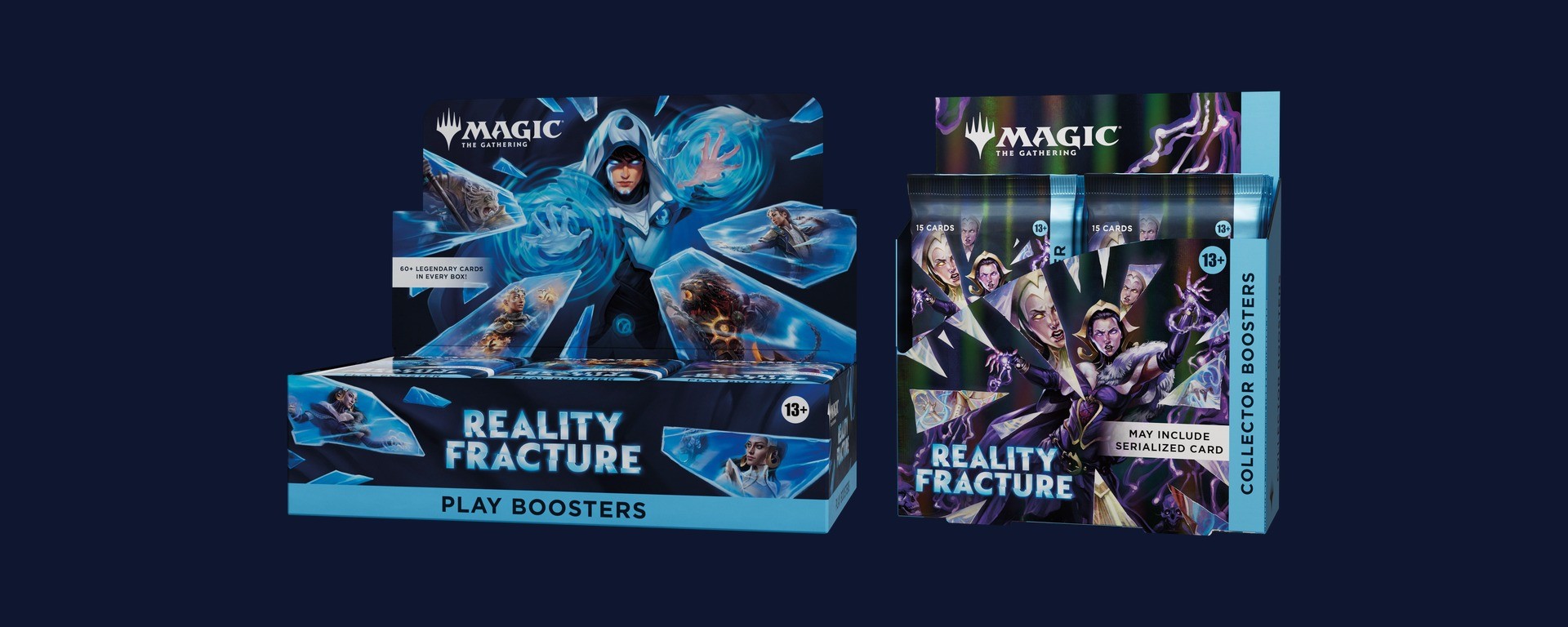 Boîtes officielles des Play Boosters et Collector Boosters Magic Reality Fracture