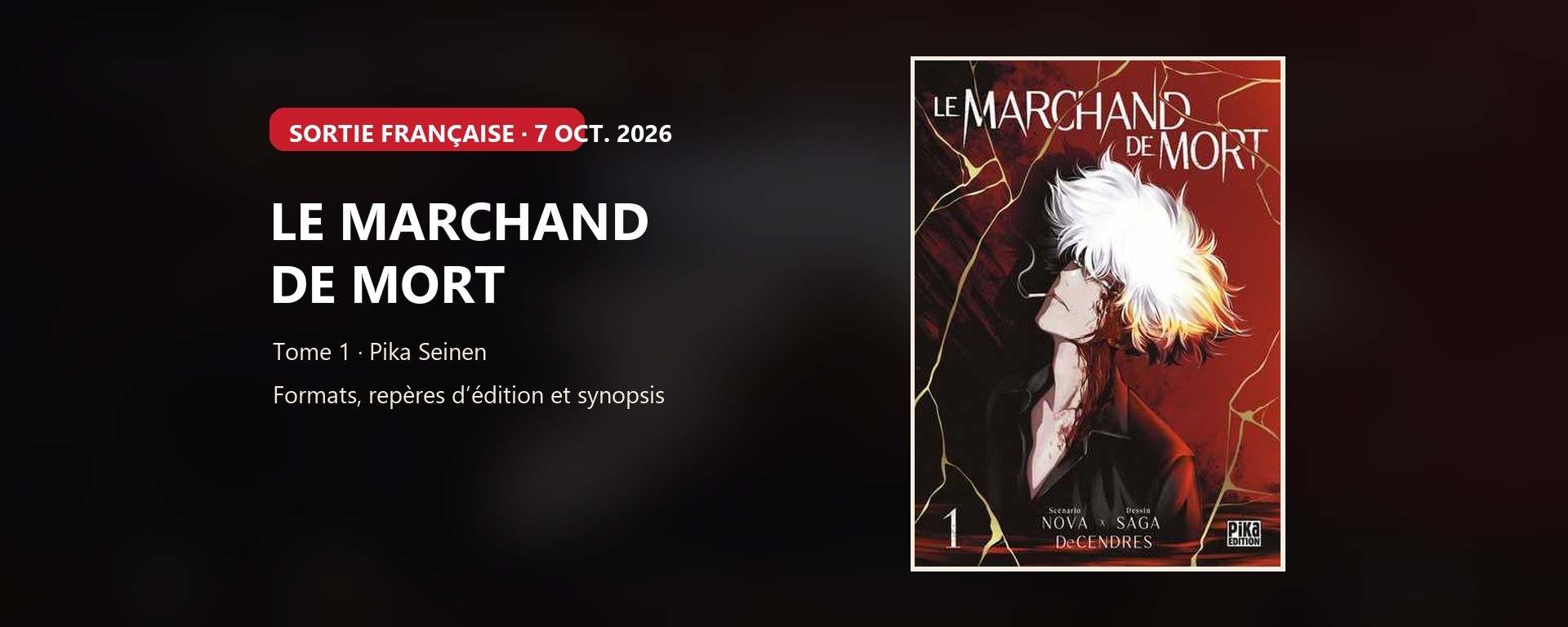 Couverture du tome 1 de Le Marchand de Mort, collection Pika Seinen