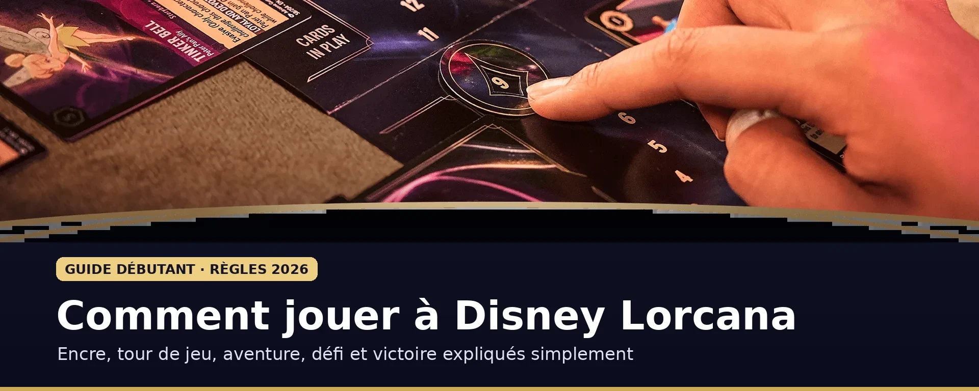 Joueur utilisant un compteur de Lore Disney Lorcana – guide pour débuter