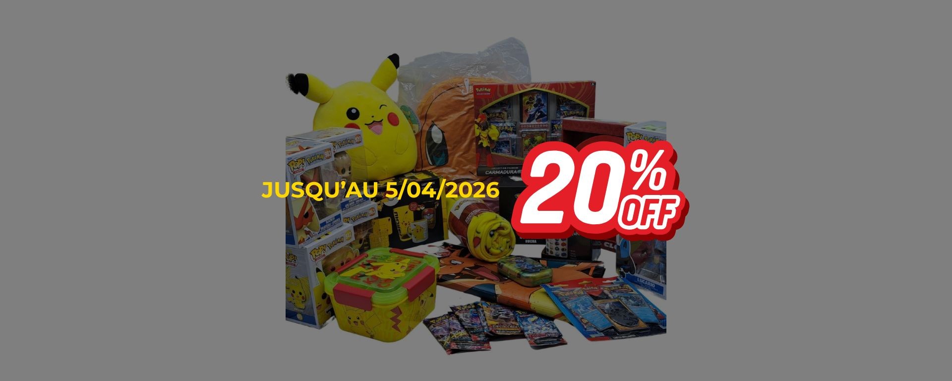 Box Mystère Pokémon en promotion -20% avec figurines et goodies officiels jusqu’au 5 avril 2026