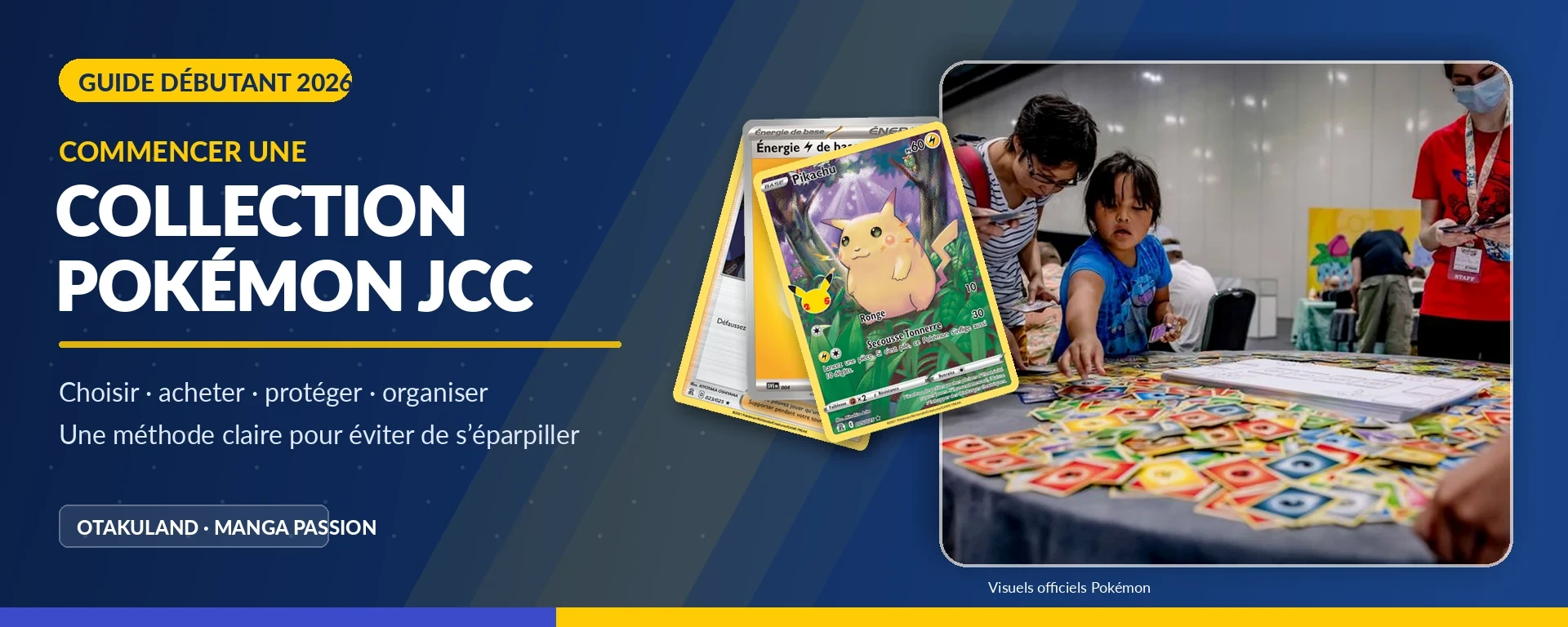 Guide 2026 pour commencer une collection Pokémon JCC avec cartes, boosters et protections