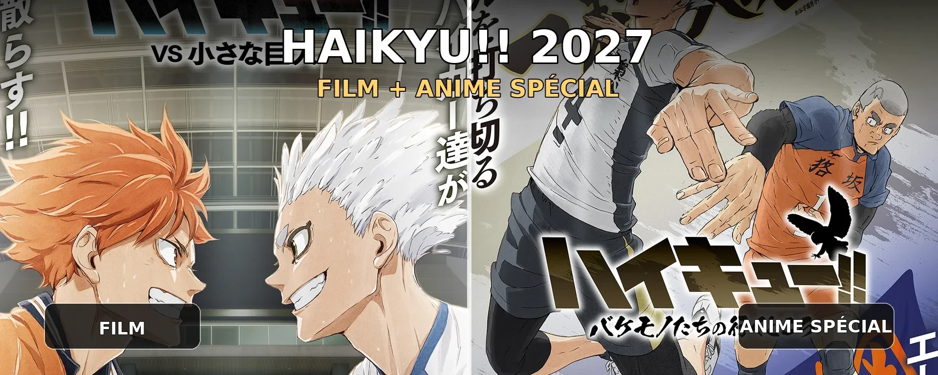 Haikyu!! 2027 : Hinata face à Hoshiumi et visuel de l’anime spécial Bakemonotachi no Ikutokoro
