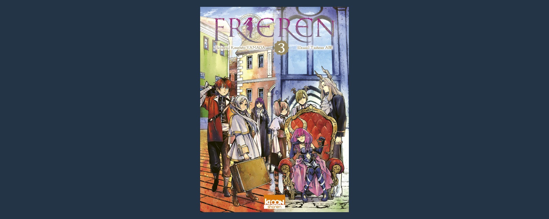 Couverture française de Frieren tome 3, édition simple Ki-oon