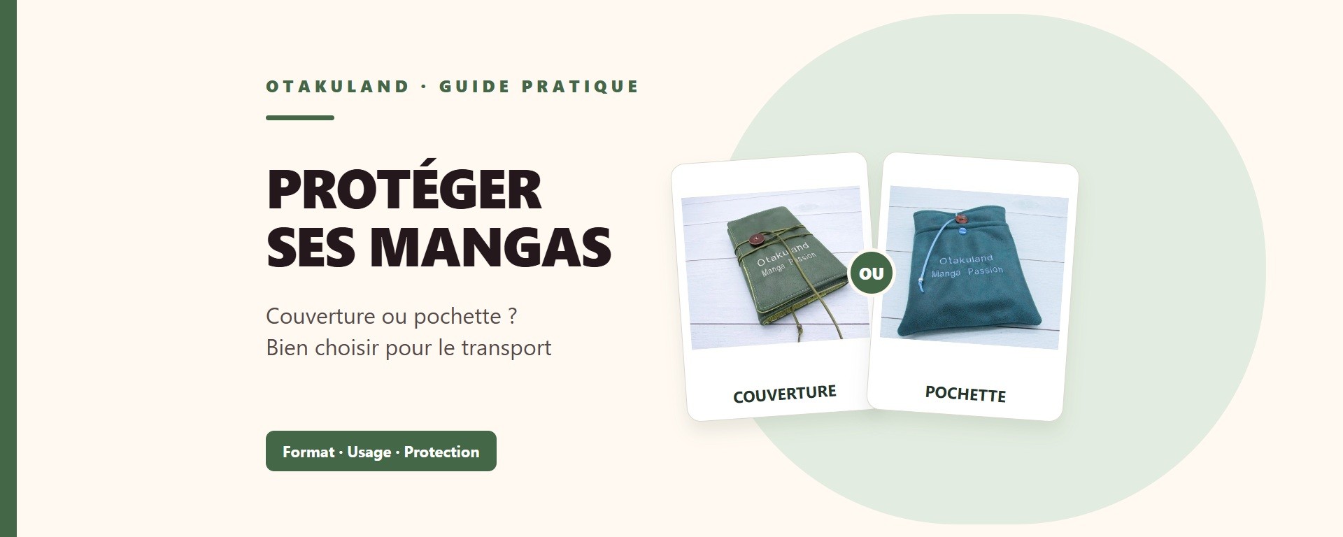 Guide pour protéger ses mangas en déplacement : comparaison d’une couverture et d’une pochette de transport