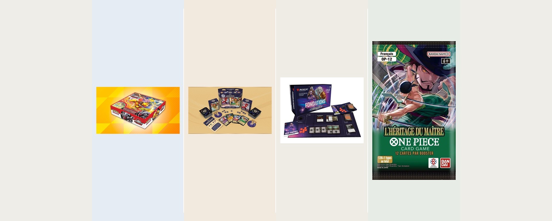 Quatre jeux de cartes à collectionner comparés pour choisir son premier TCG