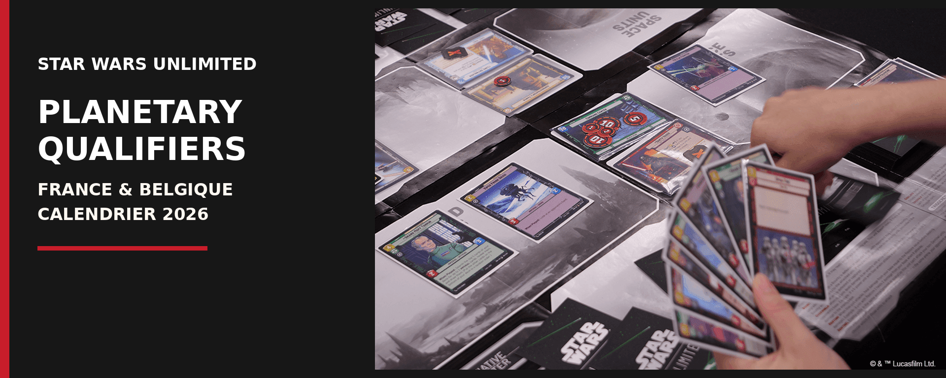 Star Wars Unlimited Planetary Qualifiers France Belgique 2026