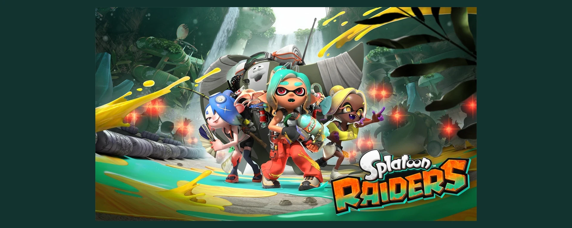 Splatoon Raiders : visuel officiel du jeu sur Nintendo Switch 2