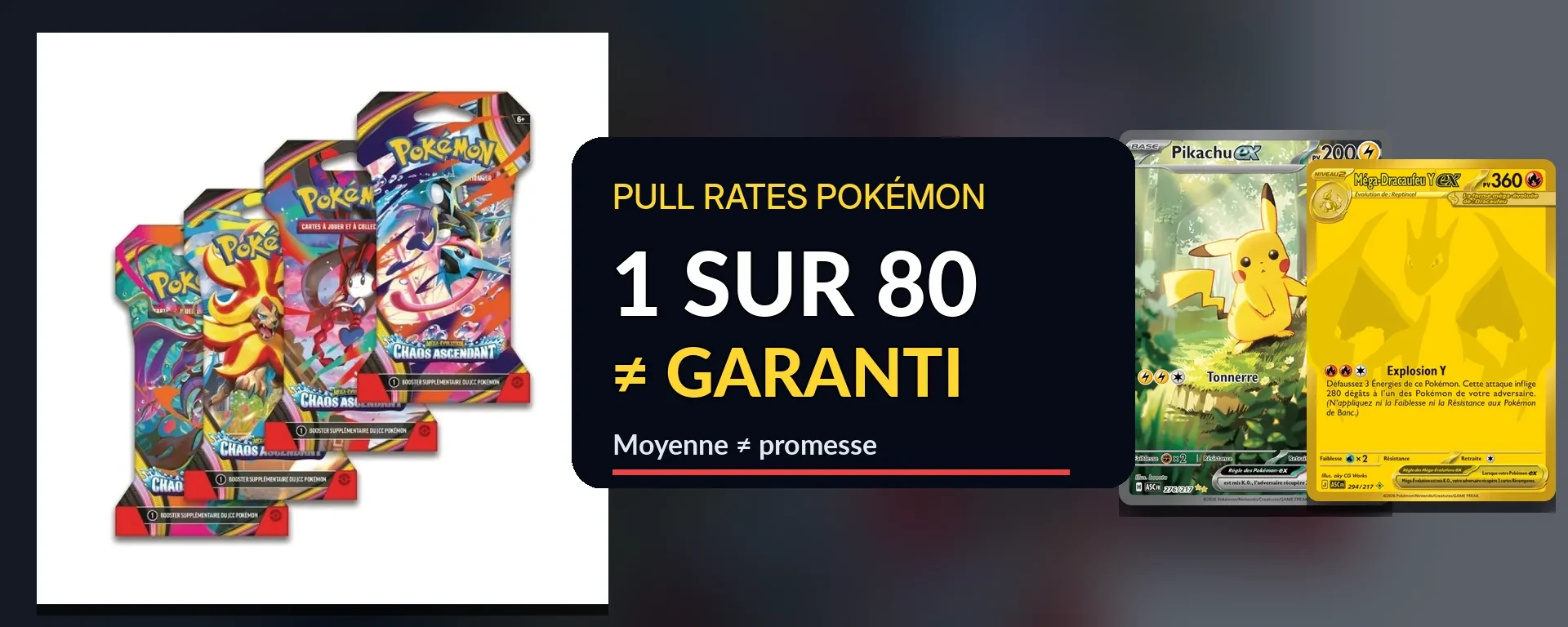 Taux de drop Pokémon et pull rates : boosters et cartes françaises