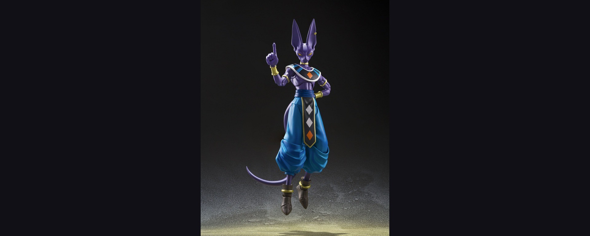 Beerus, dieu de la destruction, sur le visuel officiel de sa nouvelle S.H.Figuarts présentée à la NYCC 2026.