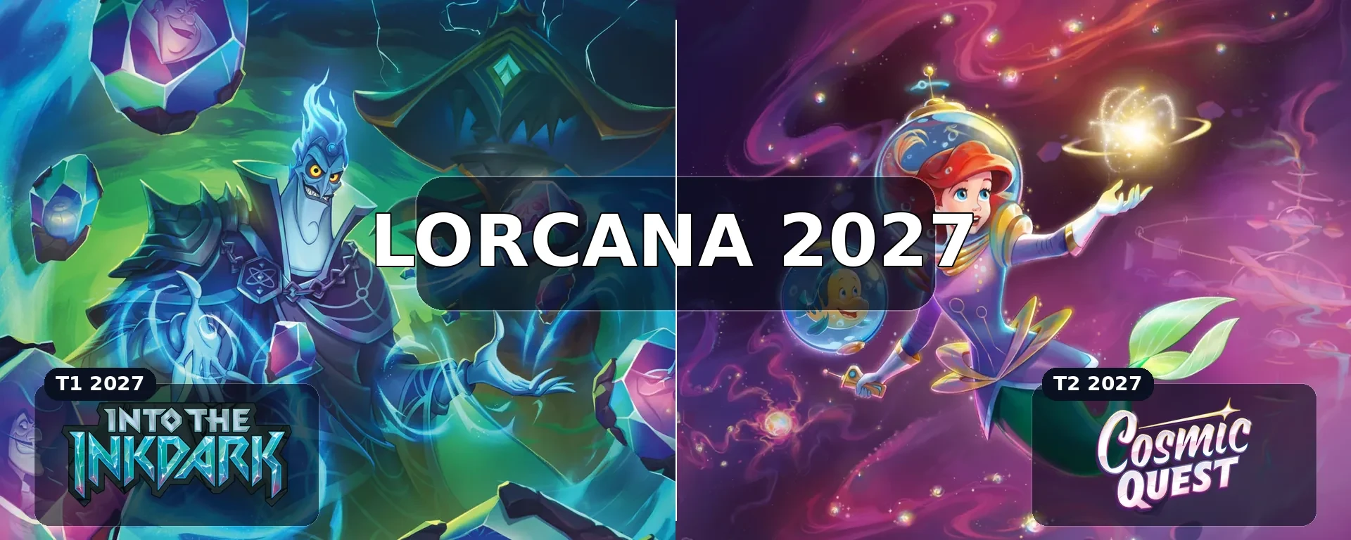 Disney Lorcana 2027 avec Into the Inkdark et Cosmic Quest