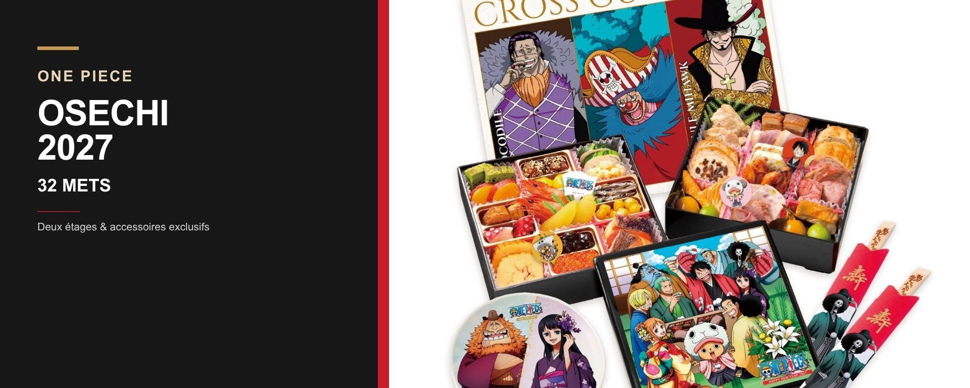 One Piece Osechi 2027 — coffret de 32 mets et accessoires exclusifs