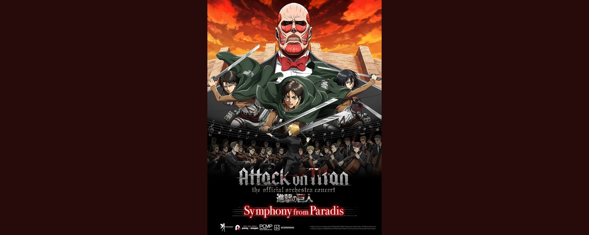 Affiche officielle du concert orchestral The Official Orchestra Concert — Symphony from Paradis, annoncée le 9 octobre 2026