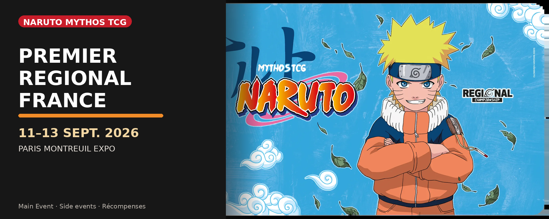 Naruto Mythos TCG premier Regional France 2026 à Paris Montreuil Expo