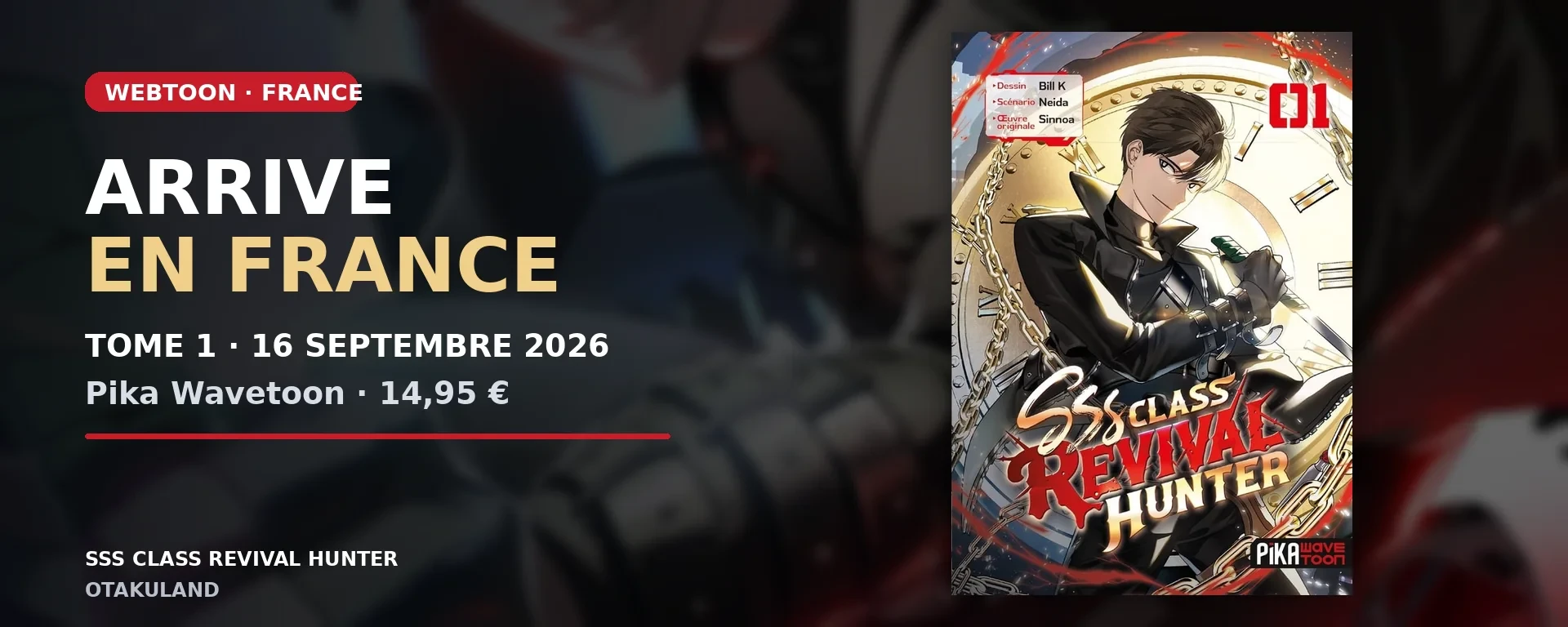 SSS Class Revival Hunter tome 1 arrive en France chez Pika