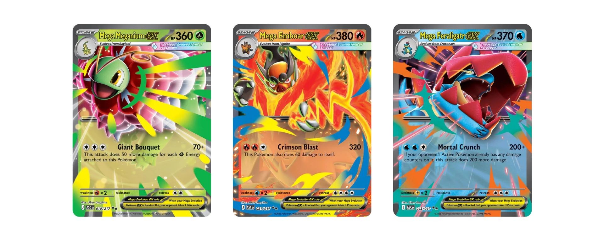 Cartes Double Rare du set Pokémon Ascended Heroes