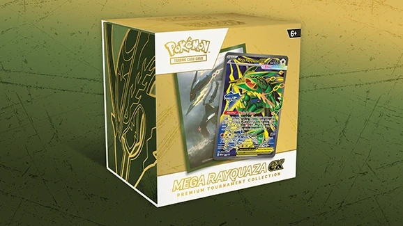 Présentation officielle du coffret Mega Rayquaza ex Premium Tournament Collection