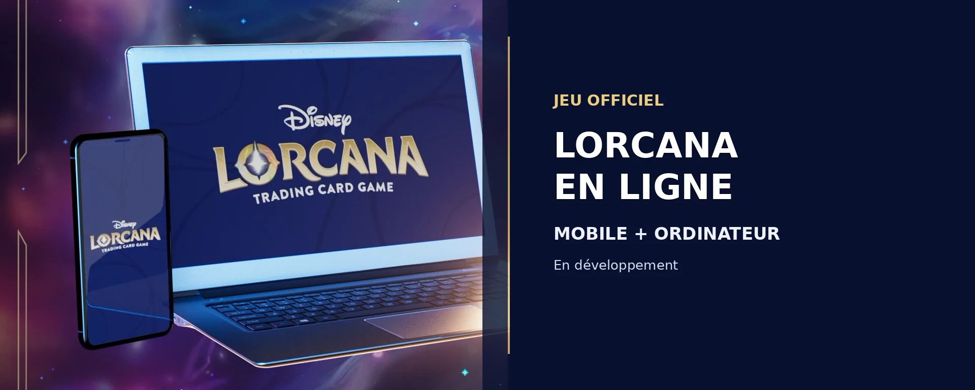 Jeu numérique officiel Disney Lorcana sur ordinateur et mobile