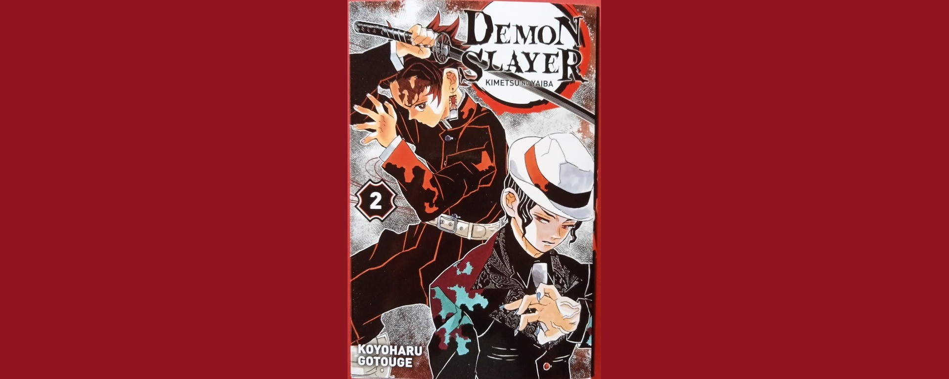 Couverture française de Demon Slayer, tome 2, édition Panini