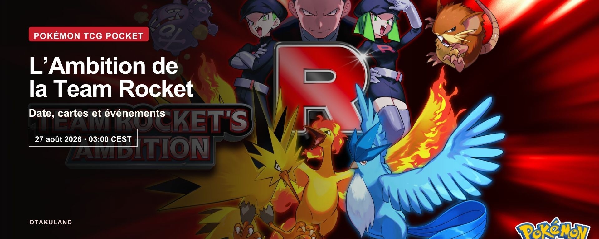 L’Ambition de la Team Rocket dans Pokémon TCG Pocket : date, cartes et événements