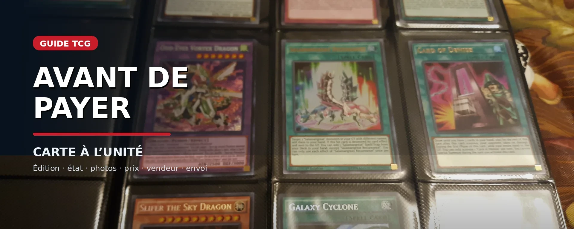 Cartes TCG à vérifier avant un achat à l’unité en ligne