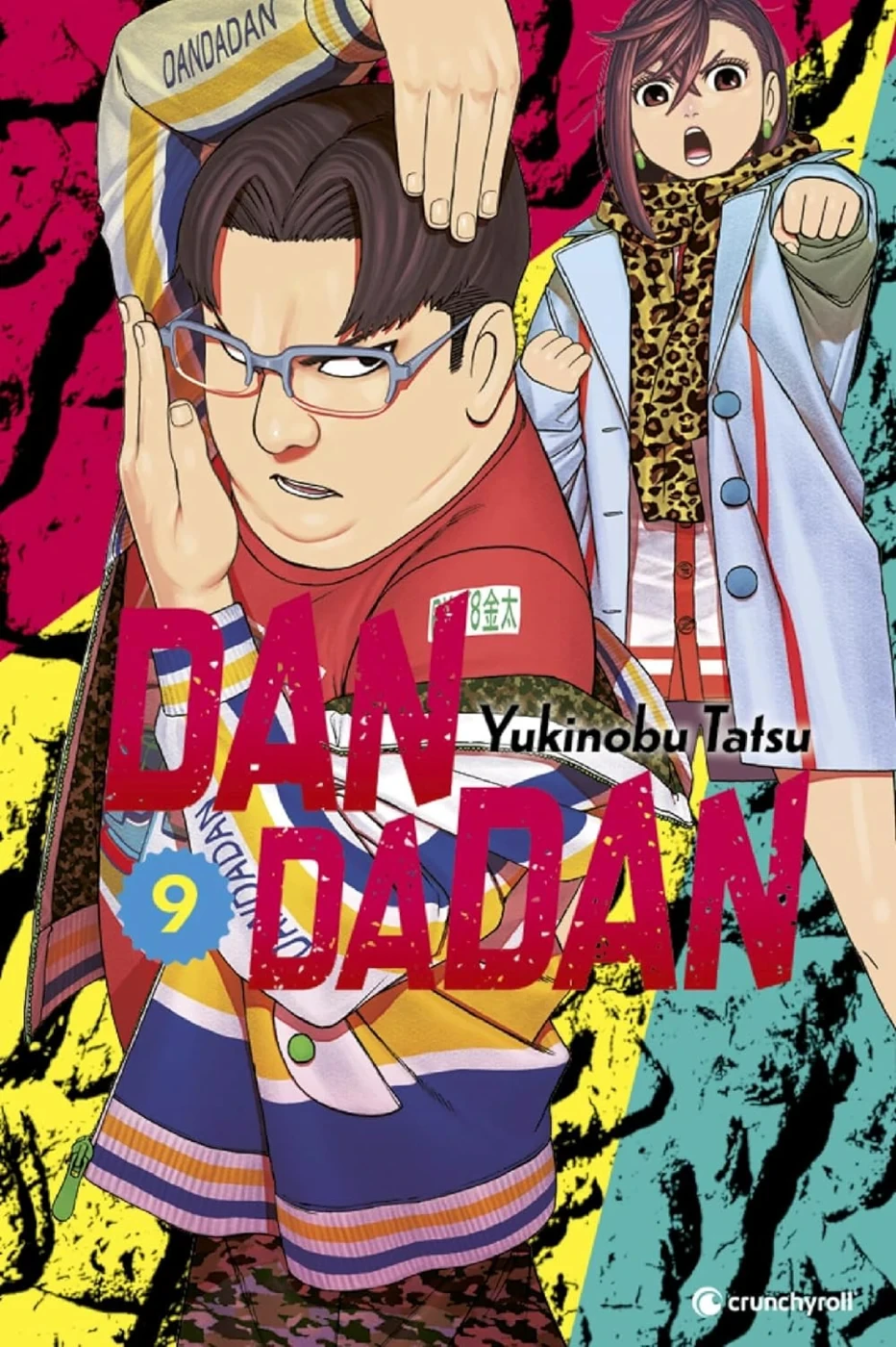 Couverture française de Dandadan tome 9, Yukinobu Tatsu, Crunchyroll