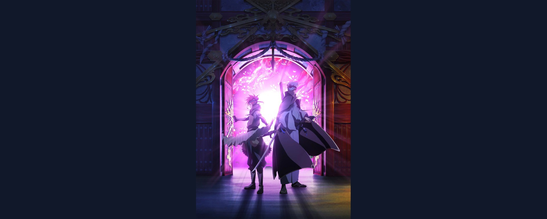 Visuel officiel de Battle Spirits [Re] ZEKKAI NO KU avec ses héros devant une faille lumineuse