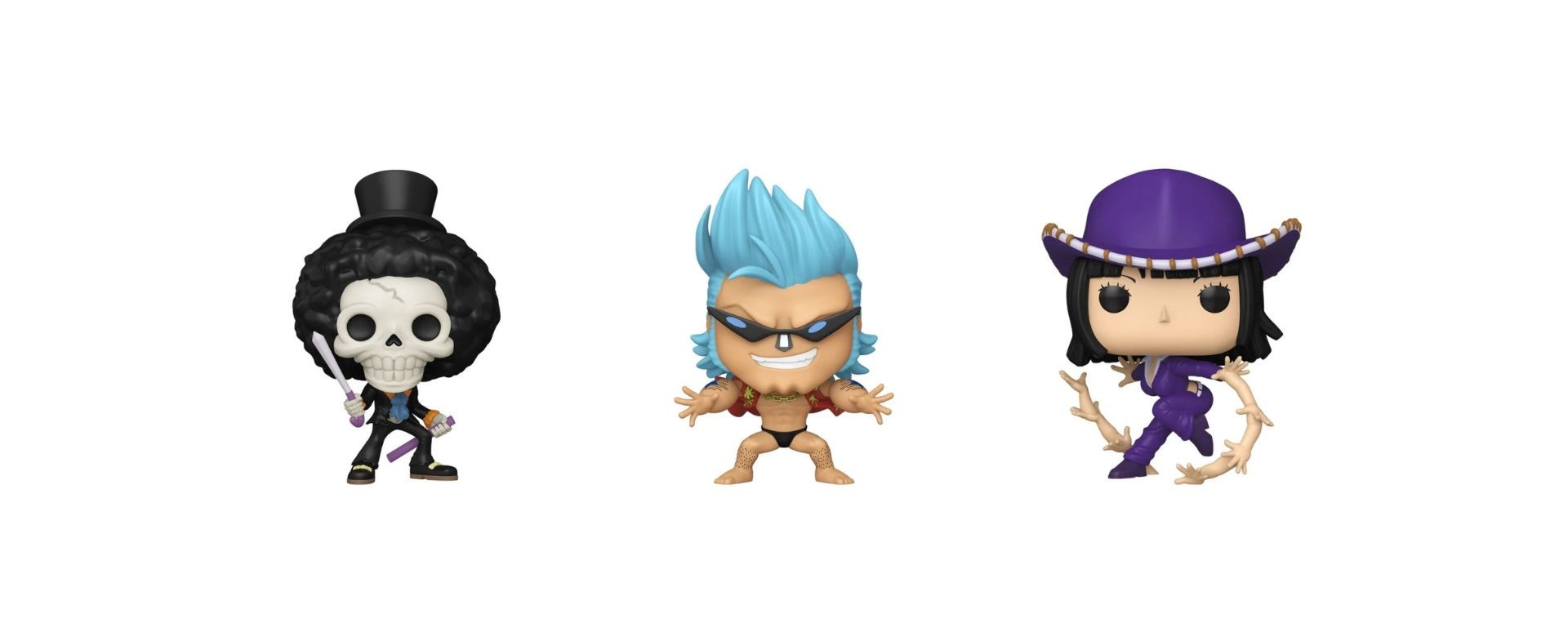 Funko POP One Piece Refresh Brook Franky Nico Robin annoncées mai 2026