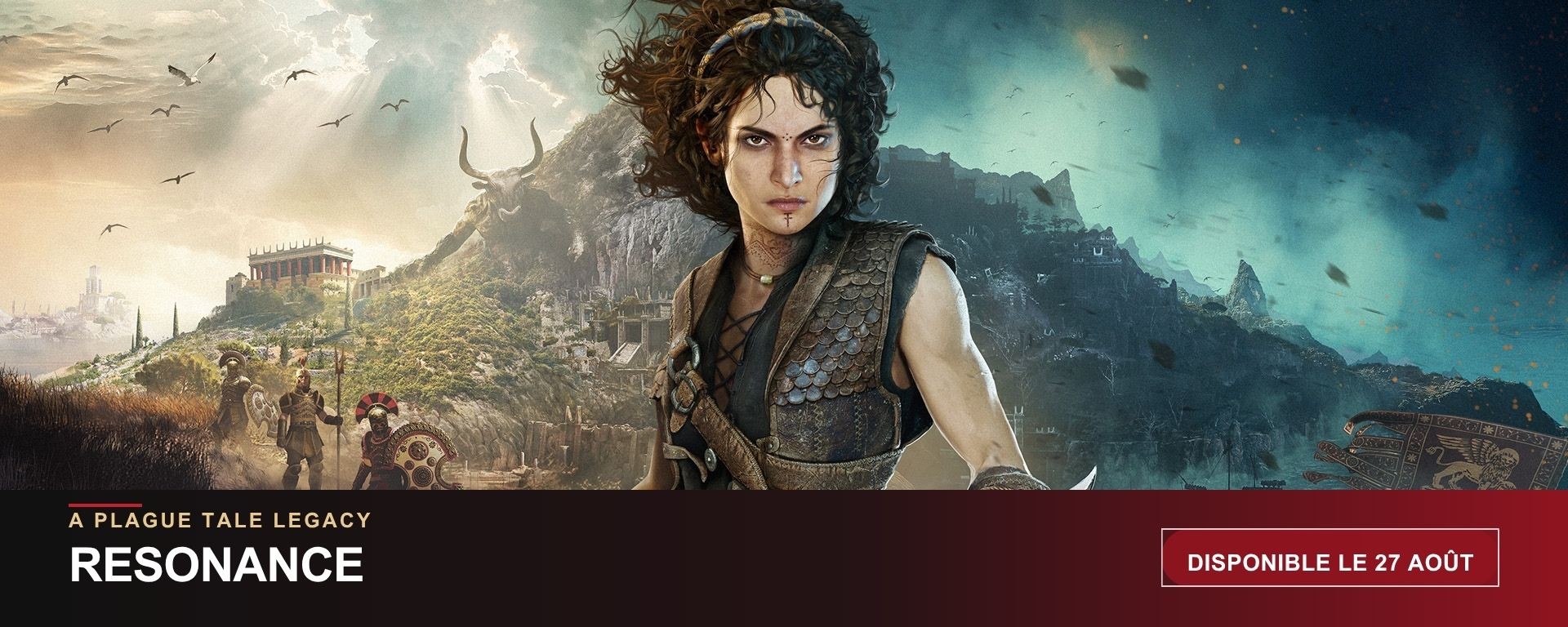 Resonance: A Plague Tale Legacy avec Sophia devant l’île du Minotaure