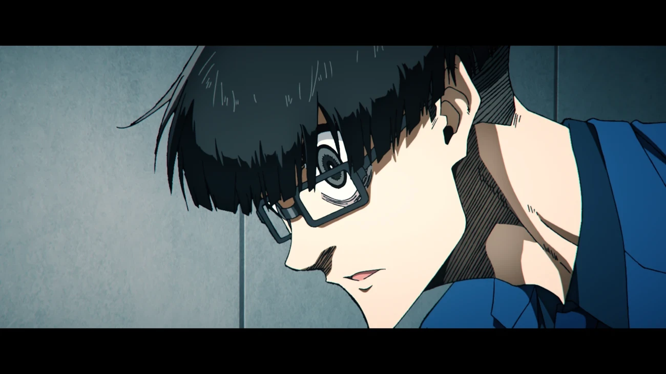Joueur de Blue Lock portant des lunettes dans une image officielle de l’épisode 38