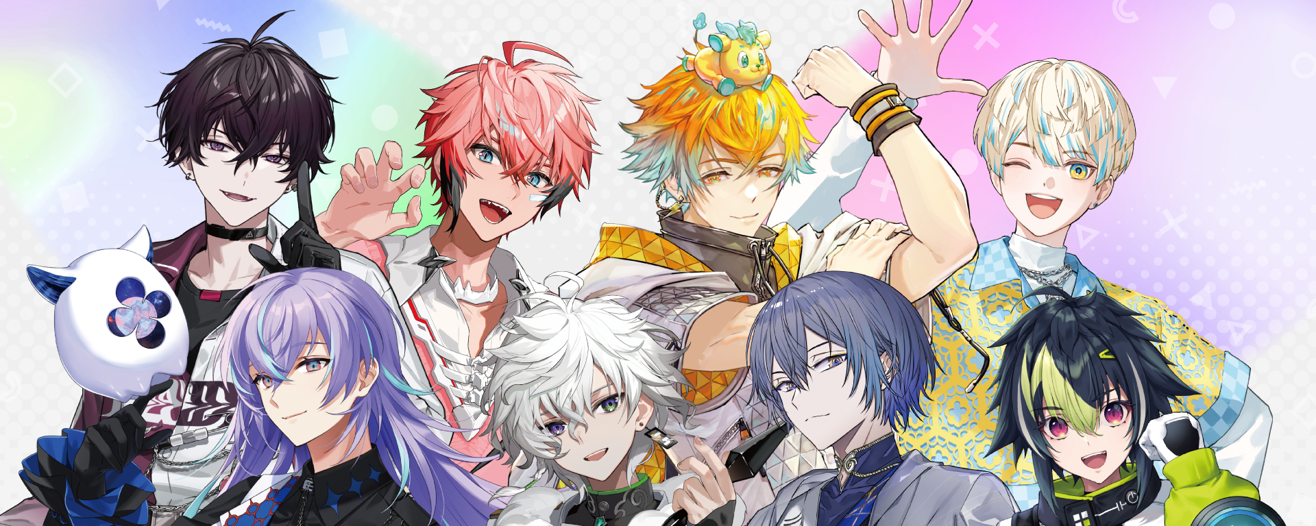 NIJISANJI Standard Goods Vol.9 — 8 MECHATU-A, acrylic stands et cartes cheki